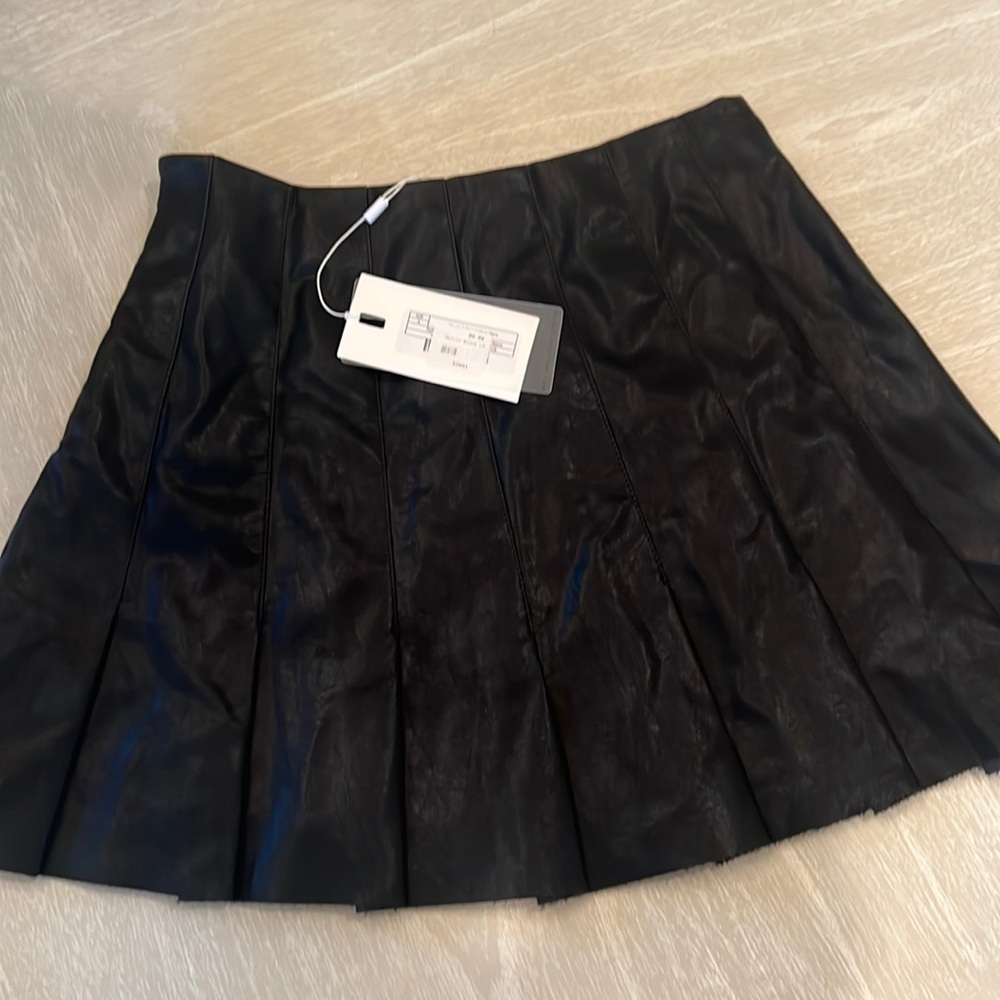 Endless Rose black leather skirt NWT